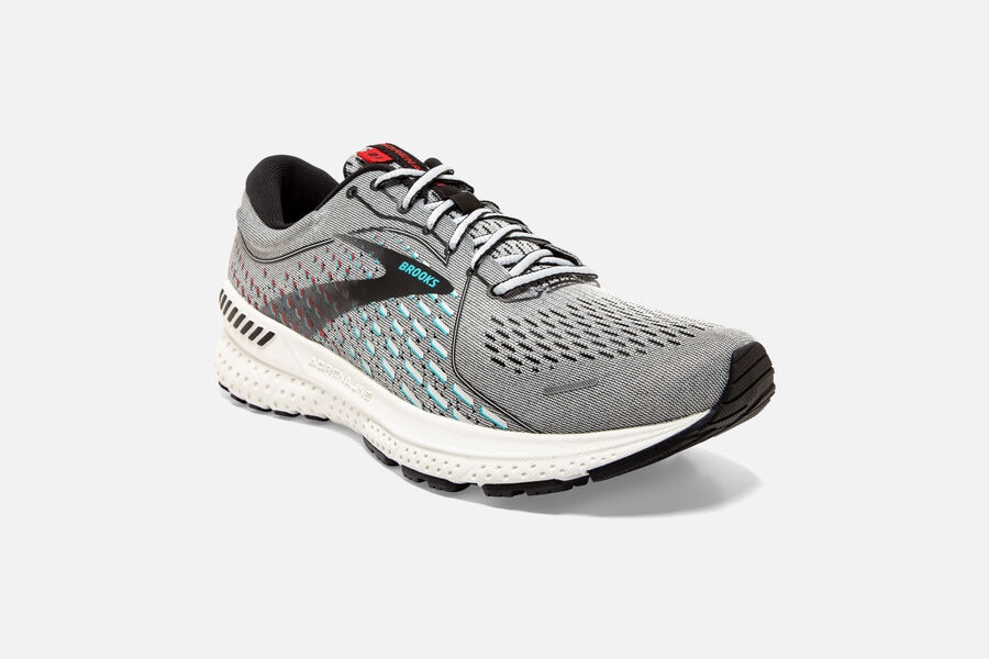 Brooks Adrenaline GTS 21 Road Running Shoes - Mens - Grey - OD6198547